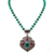 Green Pumpkin Necklace with Pendant