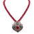 Red Pumpkin Necklace with Pendant