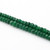 Faceted green emerald bead necklace