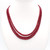 Three Layer Graduated Ruby Necklace, 200 carats