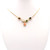 semi-precious stone and gold necklace