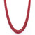 three layer faceted ruby necklace