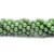 Natural light green jade beads, center drilled, 8 mm