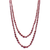 Two Layer Smooth Ruby Necklace