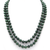 Natural Faceted Jade Two Line Necklace