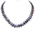 Peacock Pearl Cross Necklace