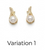 White Pearl Designer Earrings
