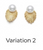 White Pearl Designer Earrings