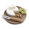 FINAL TOUCH 2 PIECE CHEESE BOARD SET