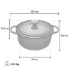 LE CREUSET ROUND FRENCH OVEN 6.7L