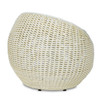 OUTDOOR OPEN WEAVE WICKER SWIVEL STOOL