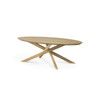 OAK MIKADO OVAL COFFEE TABLE