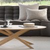 OAK MIKADO OVAL COFFEE TABLE