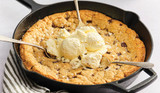 Skillet Oatmeal Chocolate Chip Cookie