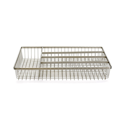 UTENSIL TRAY - 4 SECTION - WIRE CHROME