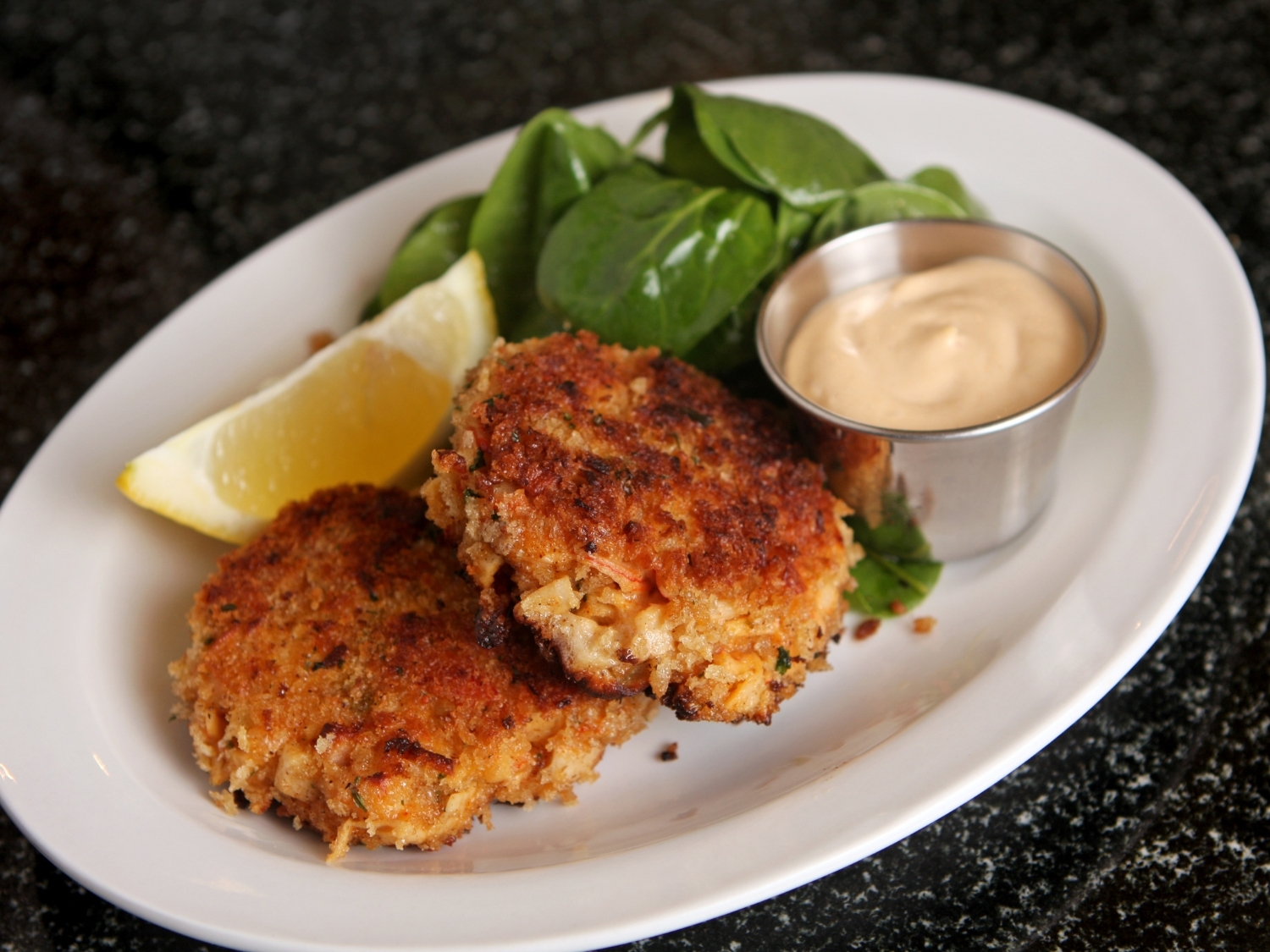 Crab Fritters with Spicy Mayonnaise