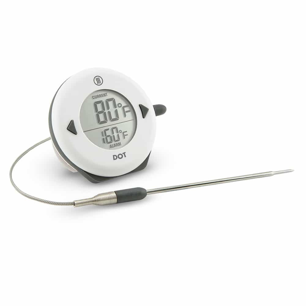 Taylor Yellow Plastic Thermocouple Digital Thermometer with Folding Probe  -40 to 572 Degrees