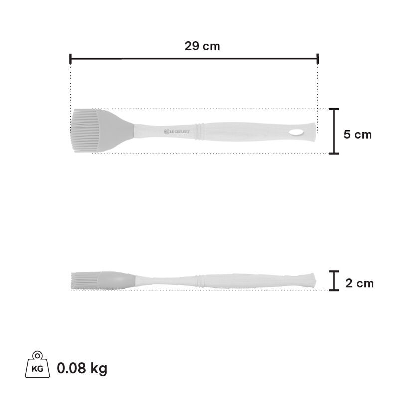 Lodge Cast Iron Silicone Brush Melting Pot, 15.2 oz, Black