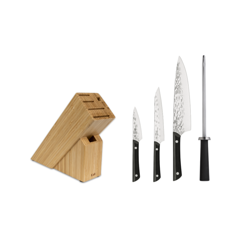  Wusthof Classic Ikon Creme 7 Piece Slim Knife Block Set (Acacia  Block): Home & Kitchen