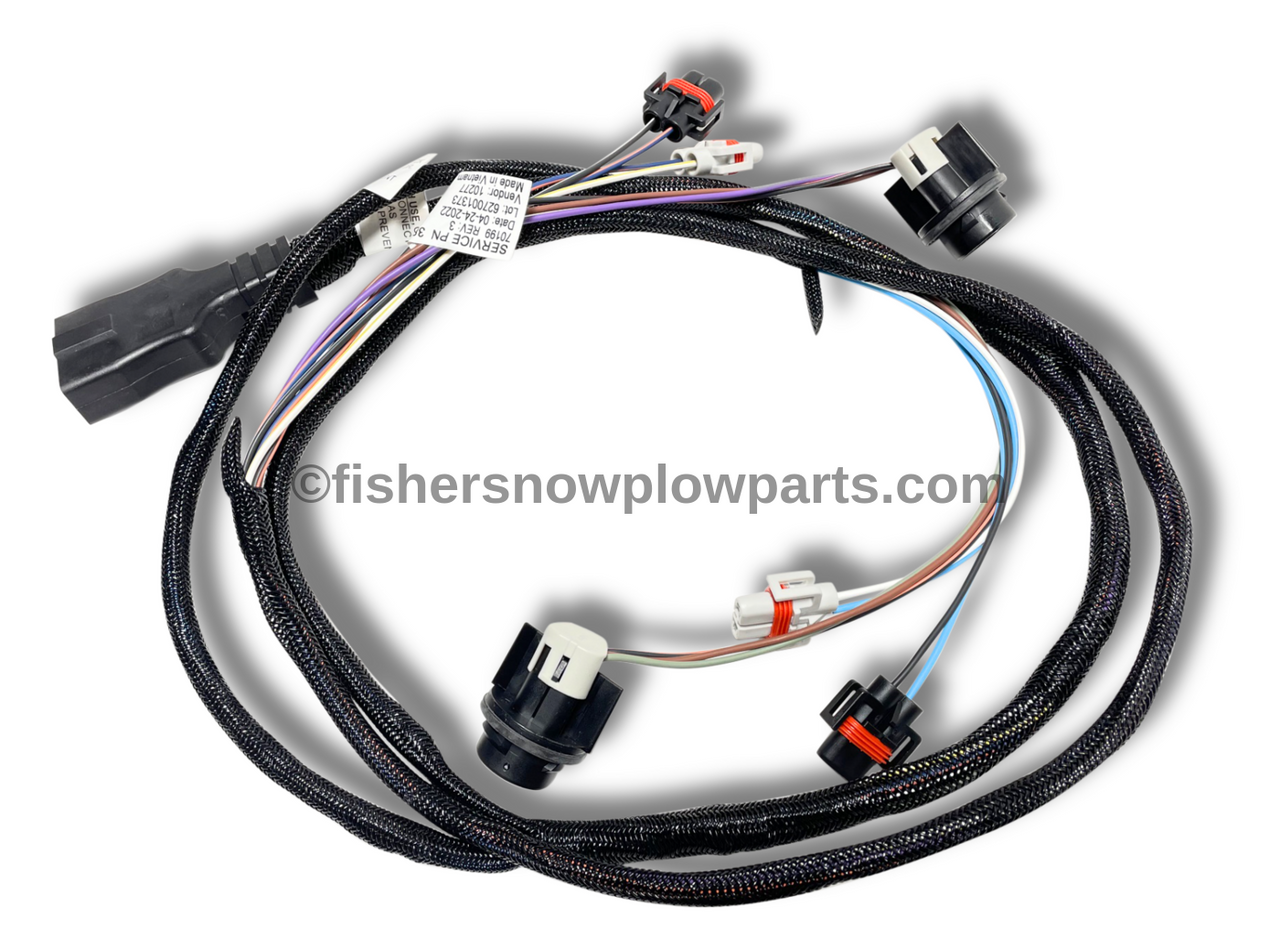38807 Fisher Intensifire Dual Halogen Harness Kit for Western