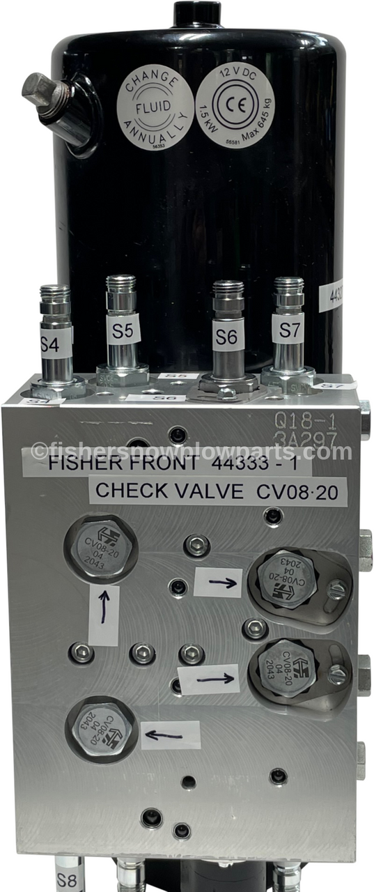 スノーボード valve 44333-1 - FISHER & WESTERN 44334-1 - SNOWEX 48287 - SNOWPLOWS