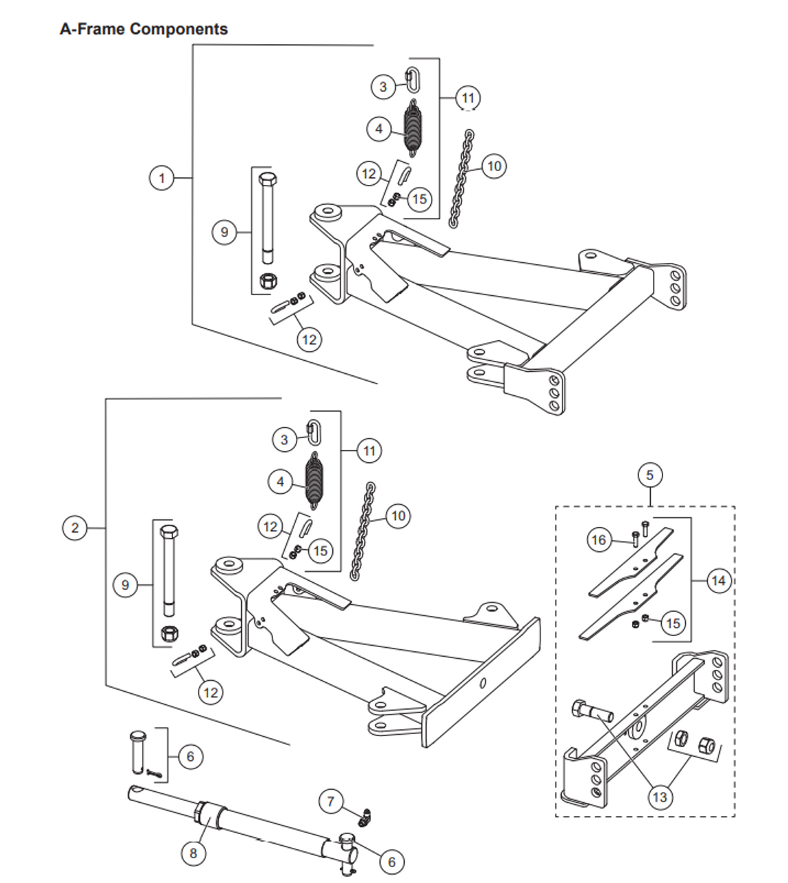 49521 - FISHER SPRING U-BOLT LINK KIT 5/16 , GENUINE FISHER PLOW