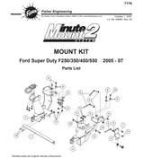 7176 - MOUNT KIT MM FORD F250SD-550SD 2005 - 2007