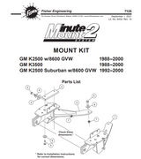 7125 - MOUNT KIT MM GM K2500/3500/SUB 1988-00