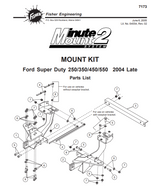 7173 - MOUNT KIT SD 250/350/450/550 2004 Late