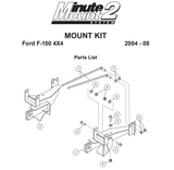 7174 MOUNT KIT 2004 - 2008 F150 MM2