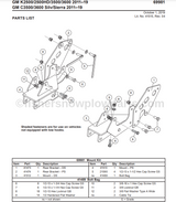 SNOWEX VEHICLE MOUNT PARTS