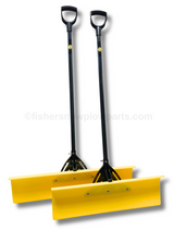 FISHER SIDEWALK SNOW PUSHER SHOVELS