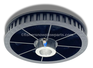 76796 FISHER & WESTERN SPREADERS GENUINE REPLACEMENT PART - 40 TOOTH .75" ID BORE POLY GEAR REPLACES METAL PULLEY. USED ON FISHER POLYCASTER & STEELCASTER, ALSO ON WESTERN TORNADO & STRIKER HOPPER SPREADERS