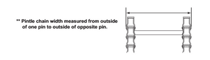 78076 - "FISHER POLYCASTER SPREADER GENUINE REPLACEMENT PART -CONVEYOR CHAIN 99 LINK/164.7"