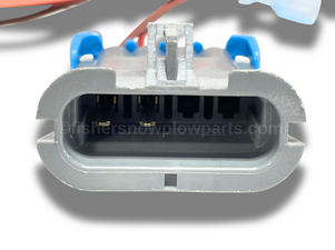 The 78104 "FISHER POLYCASTER - WESTERN TORNADO - BLIZZARD ICE CHASER HOPPER SPREADER FACTORY GENUINE REPLACEMENT PART - NON FLEET FLEX CABLE ASSEMBLY, is an essential accessory for maintaining the optimal performance of your Western Tornado Spreader. Crafted with precision and built to last, this short flex cable assembly provides a reliable connection between your spreader and its functionality, ensuring consistent operation when you need it most.