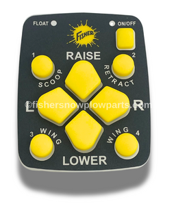 The 96450 Fisher Snowplows Keypad Assembly is an essential replacement part designed specifically for your snow removal needs. Engineered with precision and reliability, this keypad assembly features a user-friendly layout with nine buttons, ensuring effortless operation in even the most challenging winter conditions. Tailored for use with 29800 FleetFlex controls and the 9800 Legacy EZ V model, this keypad assembly guarantees compatibility with your existing setup, enabling a seamless integration that enhances your snowplow's efficiency.

The assembly is equipped with both 4-pin square and 10-pin round connectors, allowing for easy installation and a secure connection to your snowplow's system. It is important to note that this product does not include an electric PC board, so be sure to keep your existing board when upgrading your keypad. The reliable, factory-genuine design maintains the high standards Fisher is renowned for, ensuring your equipment runs smoothly season after season.