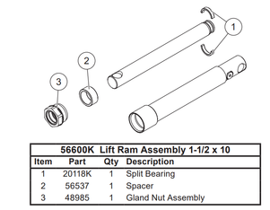 20118K -FISHER SNOW PLOWS GENUINE REPLACEMENT PART - SPLIT BEARING KIT 1 1/2"
