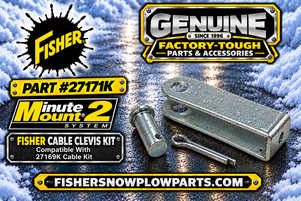 Optimize your snow plowing experience with the 27171K - FISHER SNOW PLOWS Factory Genuine Replacement Clevis Kit for Minute Mount 2. This essential component ensures a perfect fit and enhances the performance of your snow plow, making it a must-have for any winter maintenance professional.

Crafted from high-quality materials, the clevis kit offers unmatched durability and resistance against harsh winter elements. Designed specifically for Minute Mount 2 plows, it guarantees easy installation and reliable functionality when you need it most.

High-quality construction for long-lasting performance
Seamless compatibility with Minute Mount 2 plows
Easy installation, perfect for any skill level
Enhanced durability for harsh winter conditions
Cost-effective solution to maintain your equipment

Maintain your snow plow with confidence and conquer winter with the dependable 27171K clevis kit!
