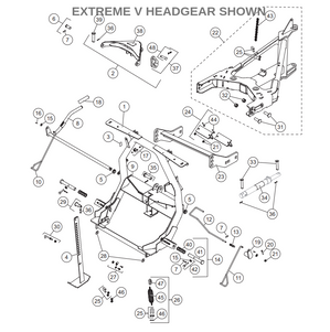 44555-2 - EXTREME V T-FRAME ASSEMBLY - ITEM #22 IN ILLUSTRATION