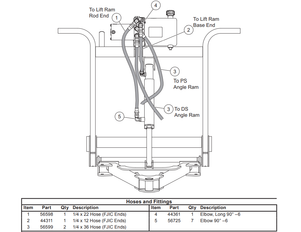 FISHER HOMESTEADER & WESTERN SUBURBANITE PASSENGERS & DRIVERS SIDE ANGLE HOSES #3