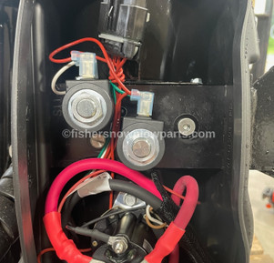 FISHER XLS & WESTERN WIDEOUT S2 HYDRAULIC CARTRIDGE LOCATION. S2 RIGHT CARTRIDGE CARTRIDGE IN PICTURE - GREEN & RED WIRE