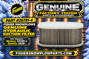 The 26781-4 Fisher Western Snowplows Genuine Replacement Part - Suction Filter is essential for peak performance and durability in your snowplow system. Designed for compatibility with various Fisher snowplow pumps, it ensures smooth operation even in the harshest winter conditions.

This robust suction filter is also compatible with several Western applications, including MVP Plus and Pro-Plus models, ensuring broad usability. Constructed from high-quality materials, it withstands extreme temperatures while effectively filtering out debris, protecting your hydraulic system.

Compatible with Fisher and Western snowplow pumps
High-quality construction for extreme durability
Effective filtration to protect hydraulic systems
Easy installation with user-friendly illustrations
Packaged in a genuine Fisher bag for authenticity

For reliability and performance, choose the 26781-4 Fisher Suction Filter, and ensure your snowplow is ready for winter challenges.