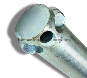The 49844 Center Pivot Pin is an essential genuine replacement part designed for a variety of snowplows, ensuring optimal performance and reliability during the challenging winter months. Crafted to fit select Fisher and Western snowplow models, specifically the 8 1/2', 9 1/2' XV2, and 10 1/2' XV2 and 9' & 10' HC, as well as the Western MVP3 and SnowEx HDV models, this pin provides the durability and strength you need.