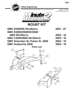 21590 - ITEM #3 IN ILLUSTRATION. USED IN FISHER VEHICLE MOUNT KIT 7169