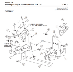 68176   - FISHER (7183-1) - WESTERN - SNOWEX (31269-1) SNOWPLOWS GENUINE REPLACEMENT PART - BOLT BAG 31269/7183