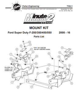 68176 - BOLT BAG USED IN FISHER VEHICLE MOUNT KIT 7183-1