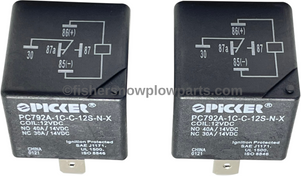 22343K -- FISHER - WESTERN - SNOWEX - SNOWPLOWS GENUINE REPLACEMENT PART -  HEADLAMP RELAY SPDT (1 PAIR)