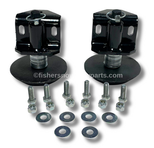 Enhance the performance of your FISHER HS Series Snowplow with the 83845 Cast Iron Shoe Kit, a genuine accessory designed specifically for compact series plows. This essential kit is ideal for navigating dirt or crushed-stone road surfaces, providing users with the ability to adjust the scraping height of the blade for optimal results.