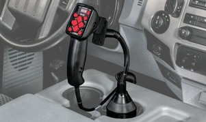 82006 - FISHER SNOWPLOWS & FLEETFLEX SPREDERS GENUINE ACCESSORY  - FISHER 82006 - WESTERN 82007 - SNOWEX 82014 CUP HOLDER CONTROL MOUNT (3" MAX EXPANSION) FISHER PACKAGING

