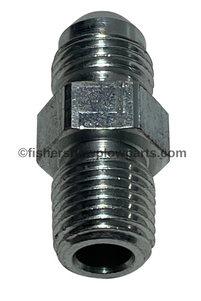 56684 FISHER SNOWPLOW GENUINE REPLACEMENT PART - CONNECTOR MALE, -6 M JIC / 1/4 M NPTF - SAE 070102 FITS 20116K & 20117K RAM ASSEMBLIES 1/4" PIPE, TO JIC HOSE